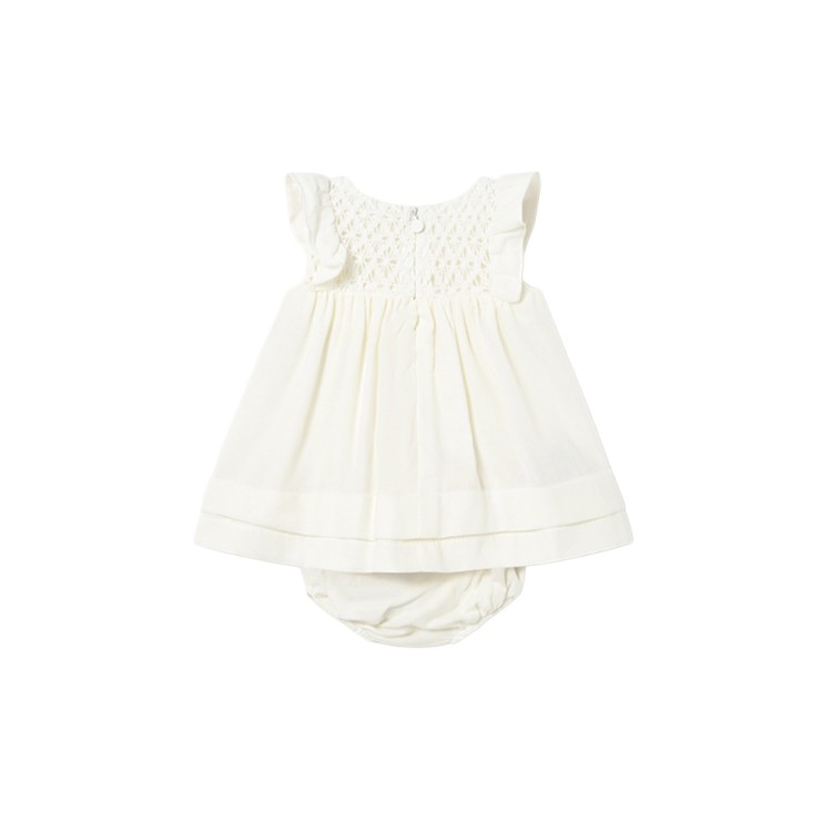 MAYORAL NEWBORN Abitino panna con copripanno neonata