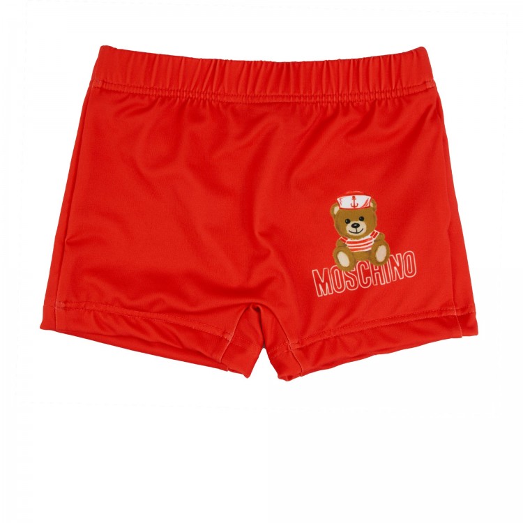 MOSCHINO Boxer rossi neonato