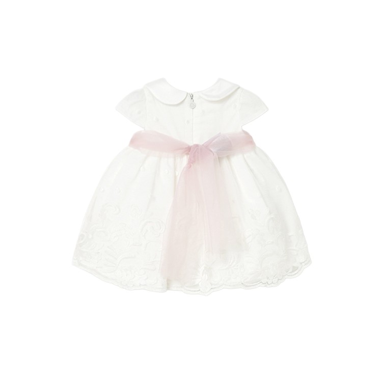 MAYORAL NEWBORN Abito panna elegante neonata