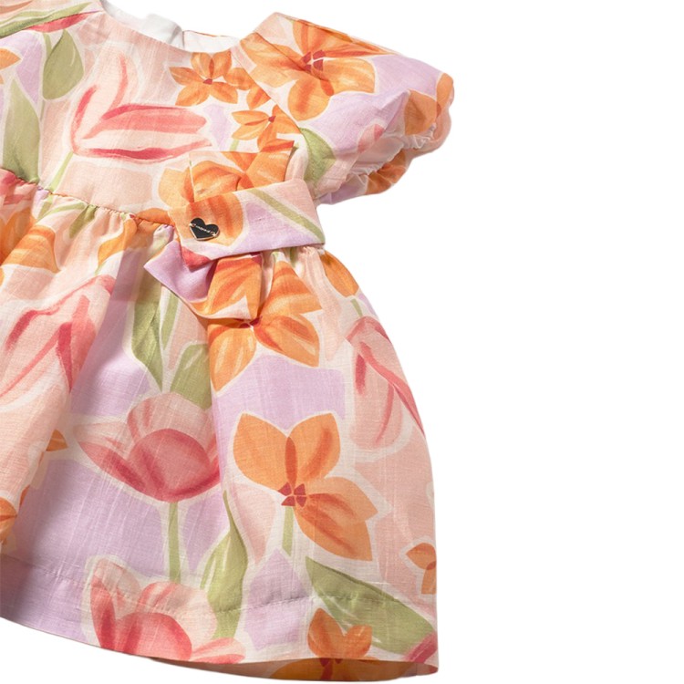 MAYORAL Abito arancione stampato neonata
