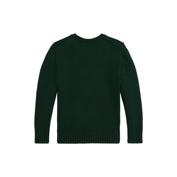 RALPH LAUREN Maglia verde Polo Bear bambino