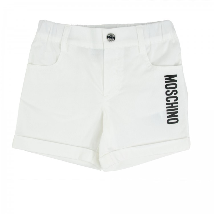 MOSCHINO Pantaloncini bianchi neonato