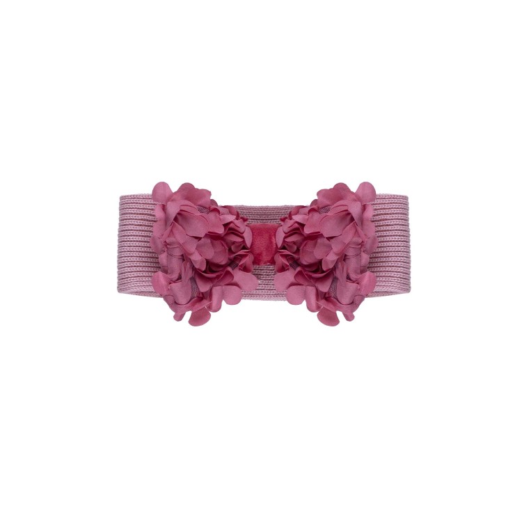MARLU' Fascetta ciclamino con fiocco neonata