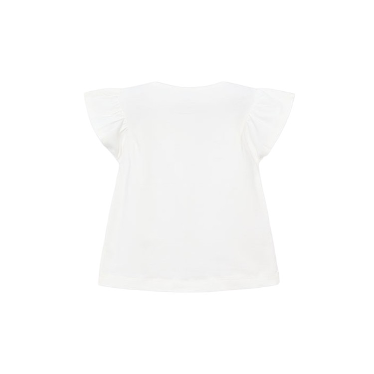 MAYORAL T-shirt bianca con stampa bambina