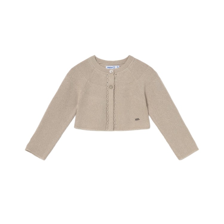 MAYORAL Cardigan beige tricot basic neonata