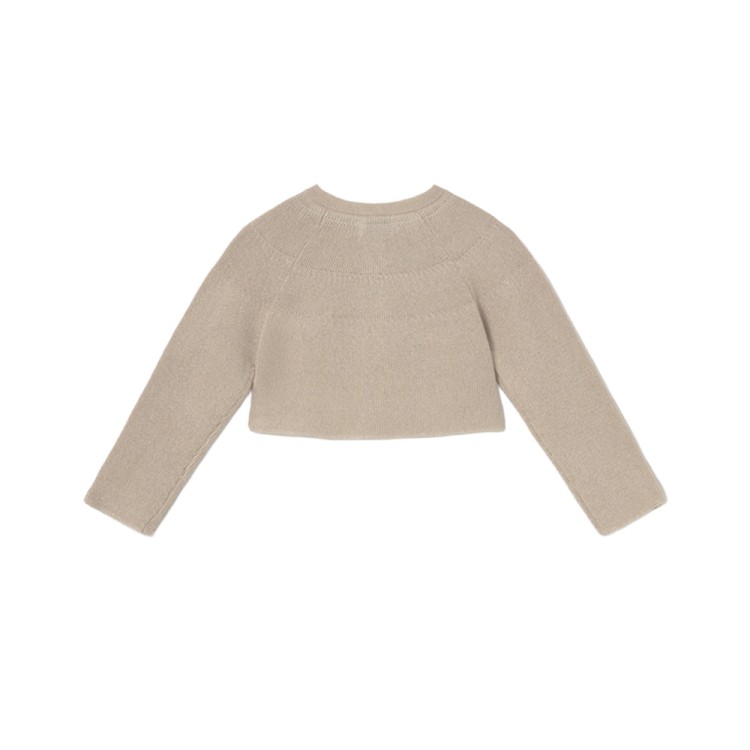 MAYORAL Cardigan beige tricot basic neonata