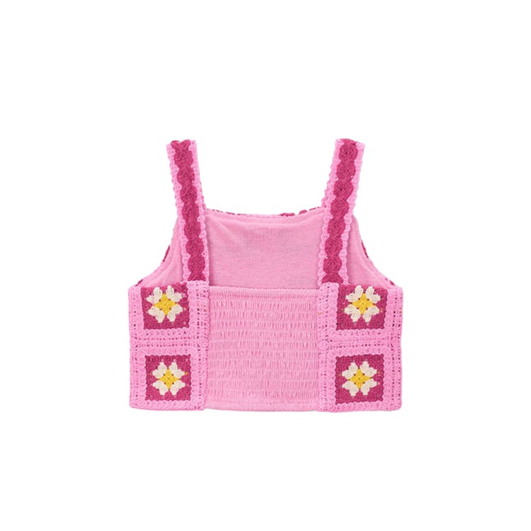 MAYORAL Top fucsia crochet bambina