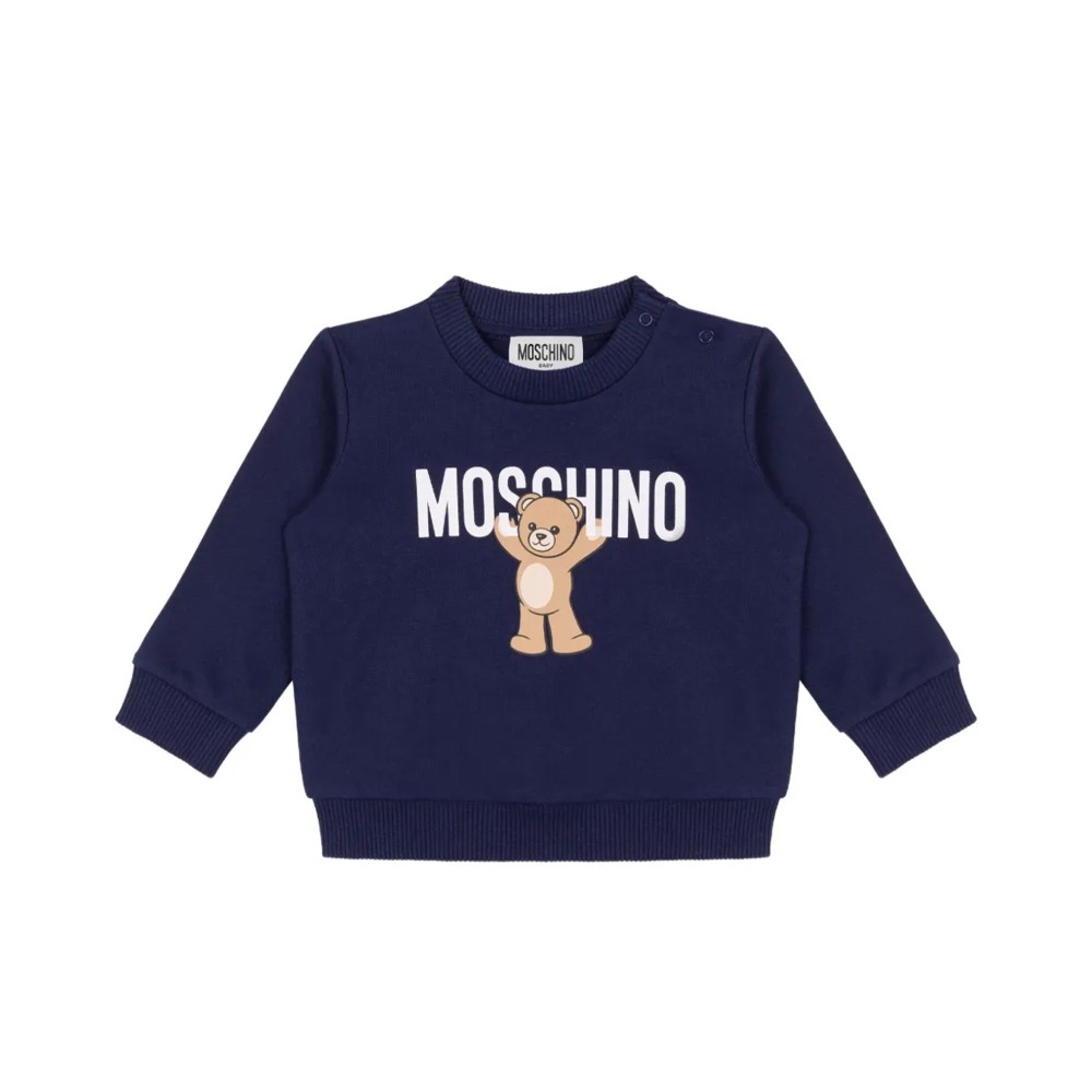 MOSCHINO Felpa blu navy...
