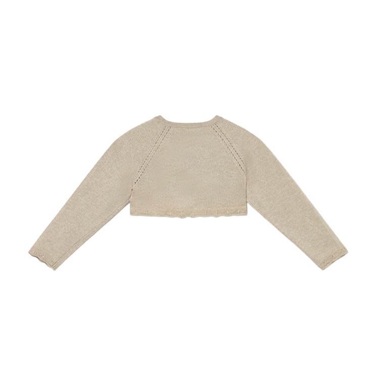 MAYORAL Cardigan beige bolero tricot basic neonata