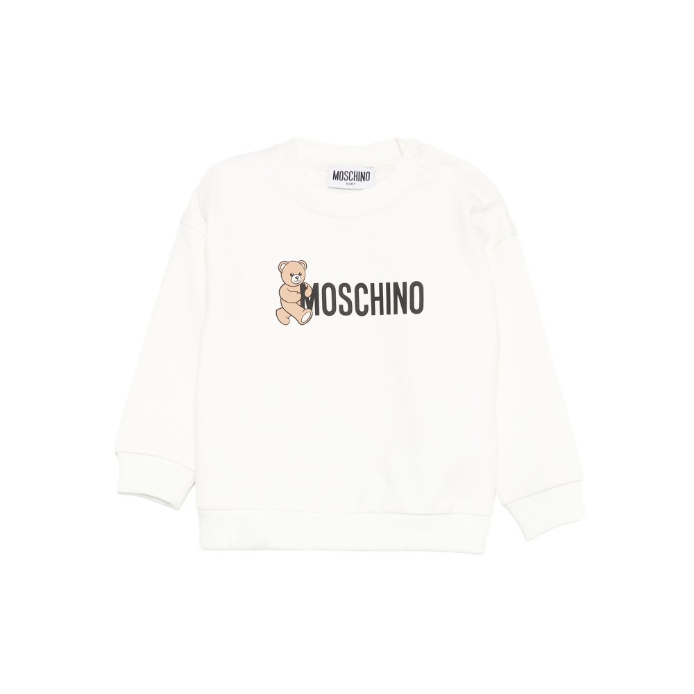 MOSCHINO Felpa bianca...