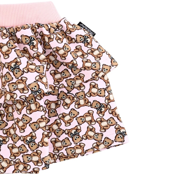 MOSCHINO Gonna rosa Teddy Bear all over neonata