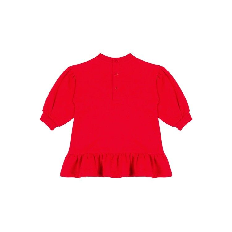 MOSCHINO Abito rosso con orsetto neonata