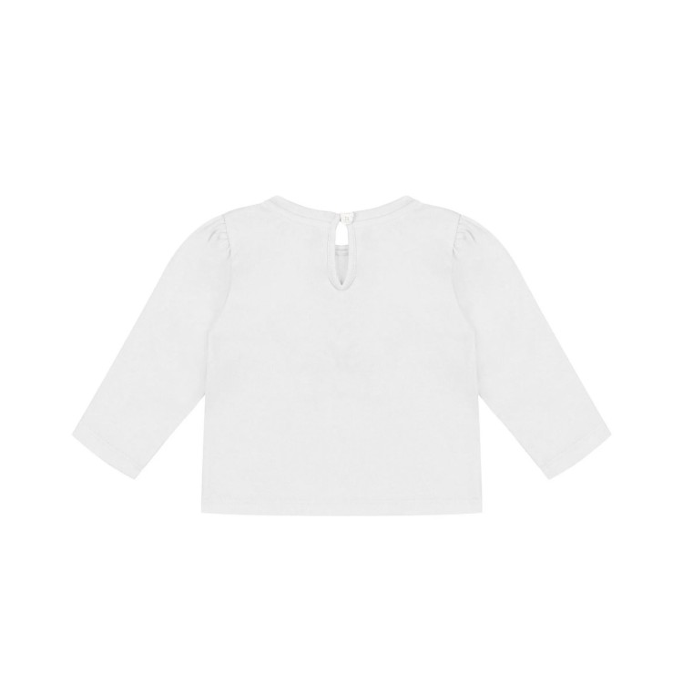 MOSCHINO T-shirt bianca a maniche lunghe Moschino Bear neonata