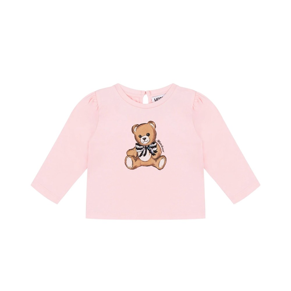 MOSCHINO T-shirt rosa a...