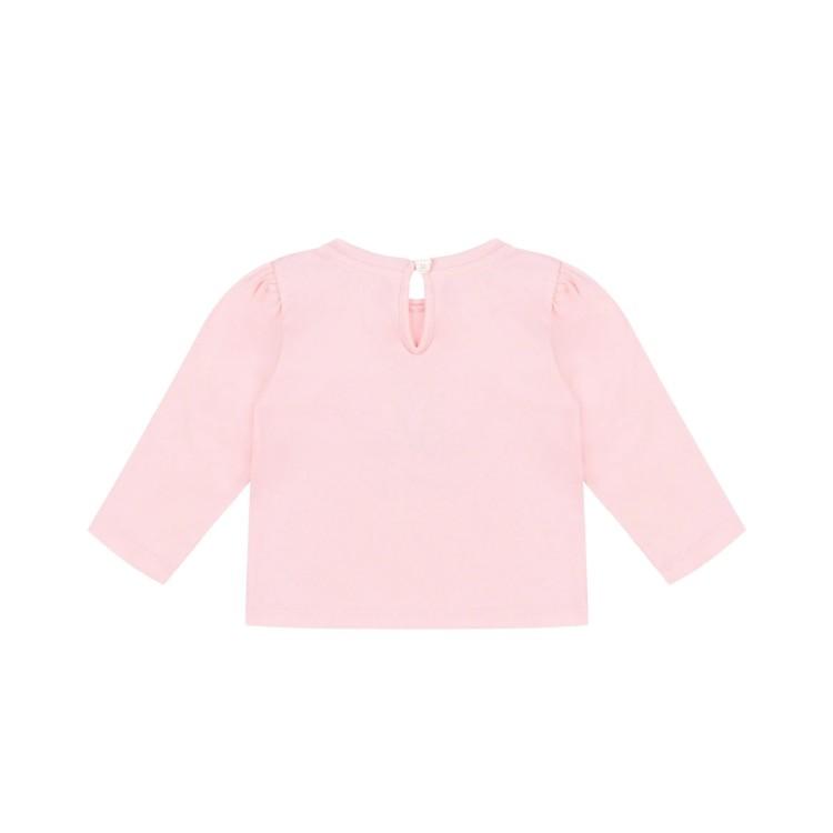 MOSCHINO T-shirt rosa a maniche lunghe Moschino Bear neonata