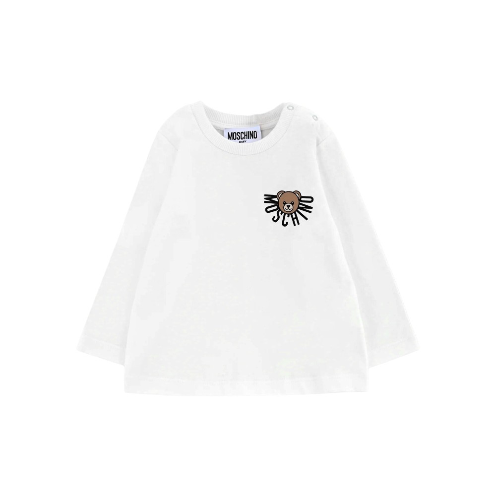 MOSCHINO T-shirt bianca a...