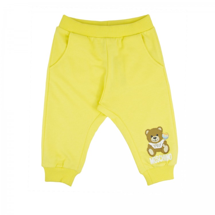 MOSCHINO Pantalone giallo neonato
