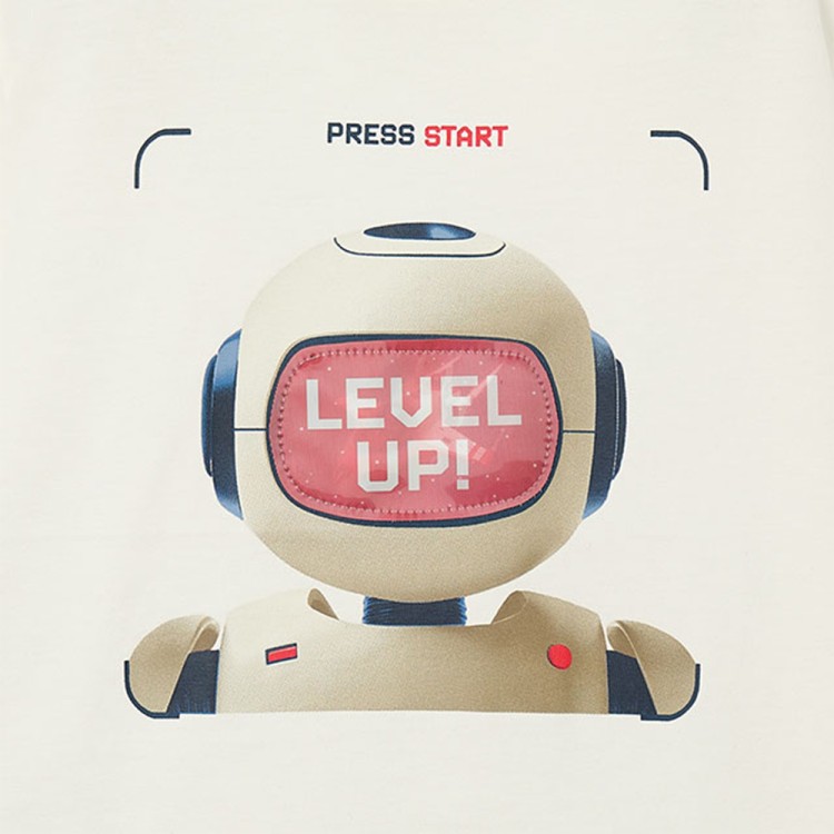 MAYORAL T-shirt panna interattiva robot bambino