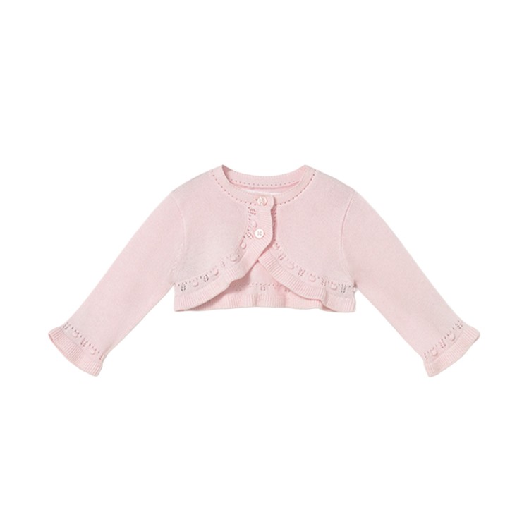MAYORAL NEWBORN Cardigan rosa tricot basic neonata