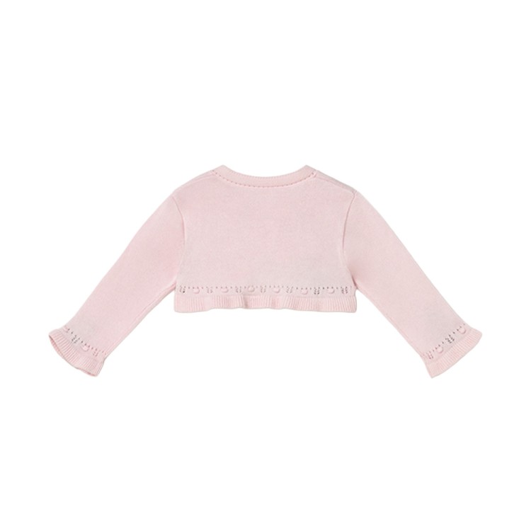 MAYORAL NEWBORN Cardigan rosa tricot basic neonata