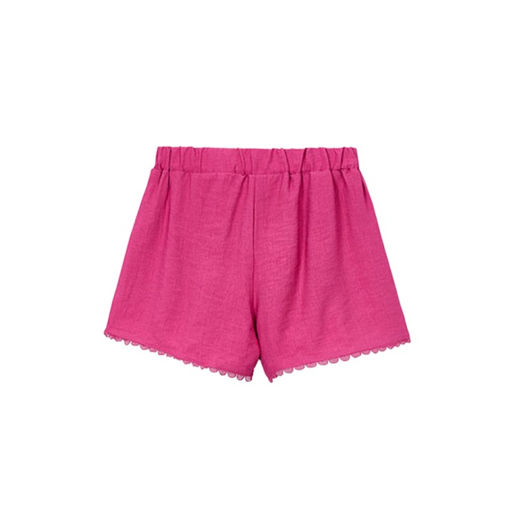 MAYORAL Shorts fucsia con merletto bambina