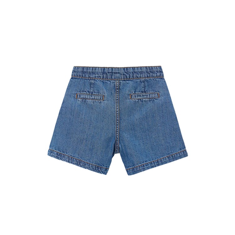 MAYORAL Shorts in denim con bottoni bambina