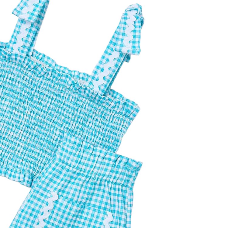 MAYORAL Completo celeste shorts e top bambina