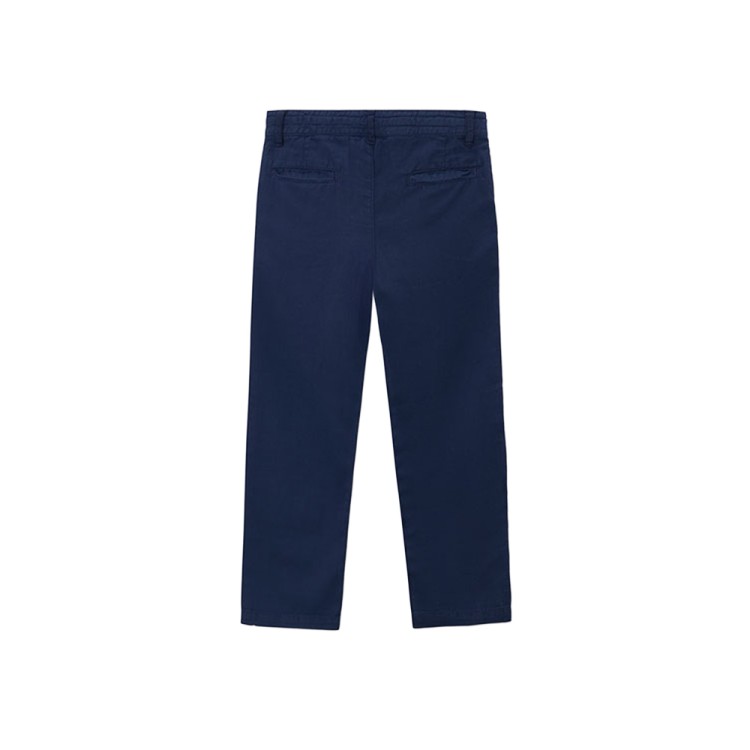 MAYORAL Pantaloni blu navy chino in lino bambino