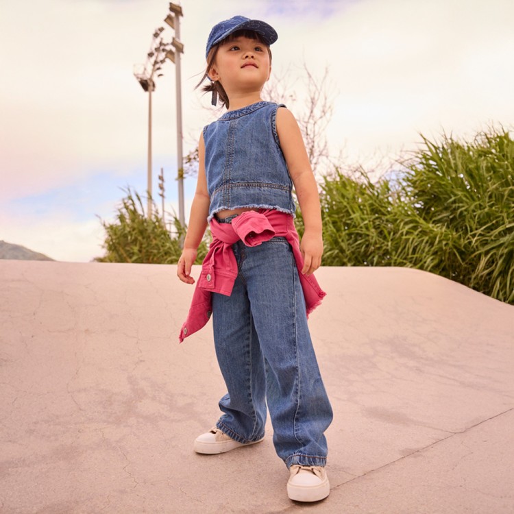 MAYORAL Jeans wide leg in twill bambina