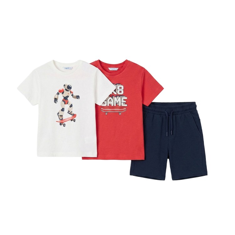 MAYORAL Completo rosso 3 pezzi bambino