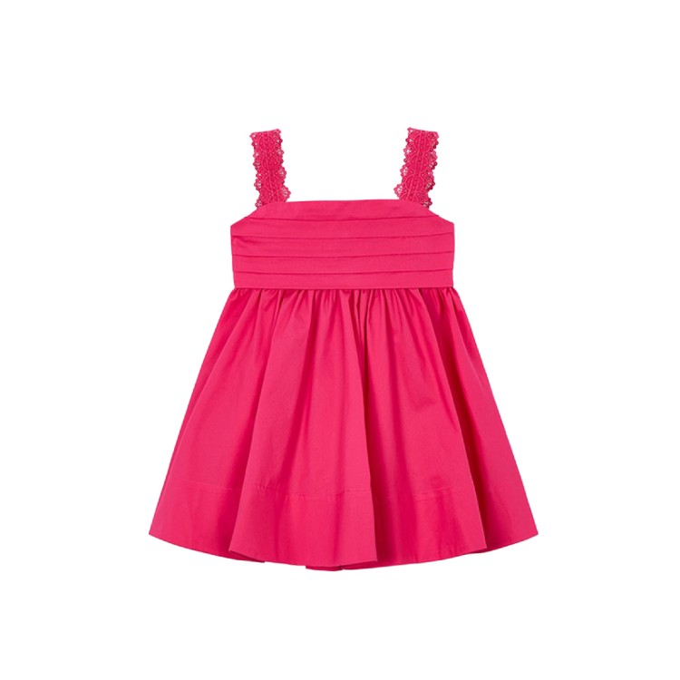 MAYORAL Abito fucsia satinato bambina