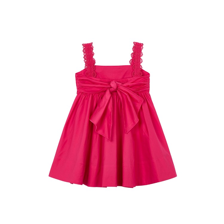 MAYORAL Abito fucsia satinato bambina