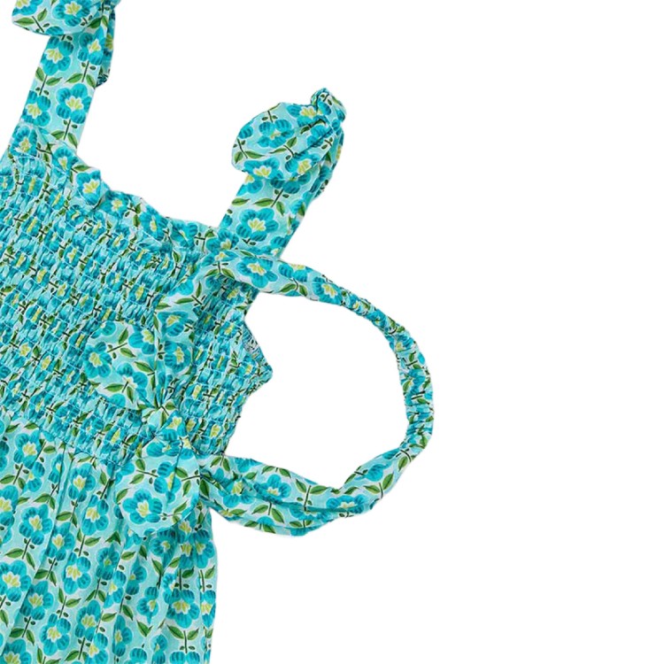 MAYORAL Abito turchese stampato e fascia bambina
