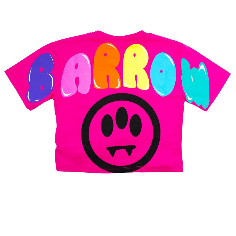 BARROW T-shirt fuxia bambina