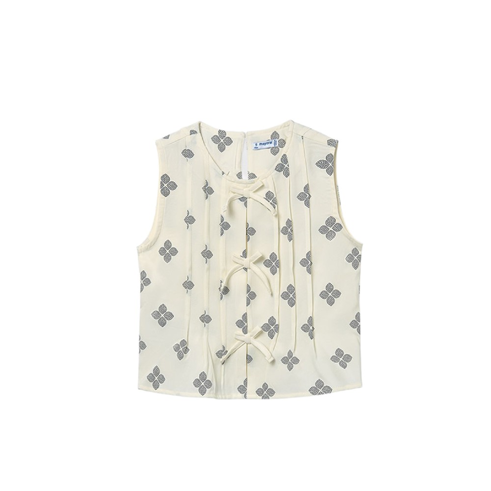 MAYORAL Top panna stampato...