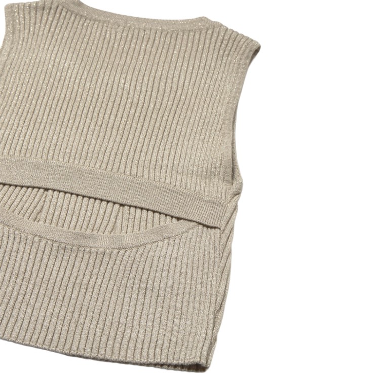 MAYORAL Top tricot cut-out bambina