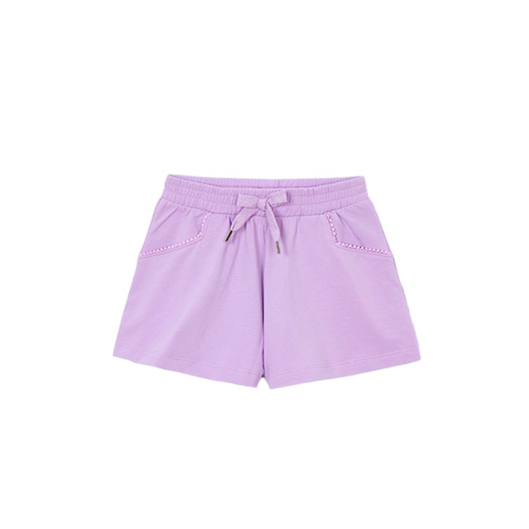 MAYORAL Shorts basic lilla in felpa bambina