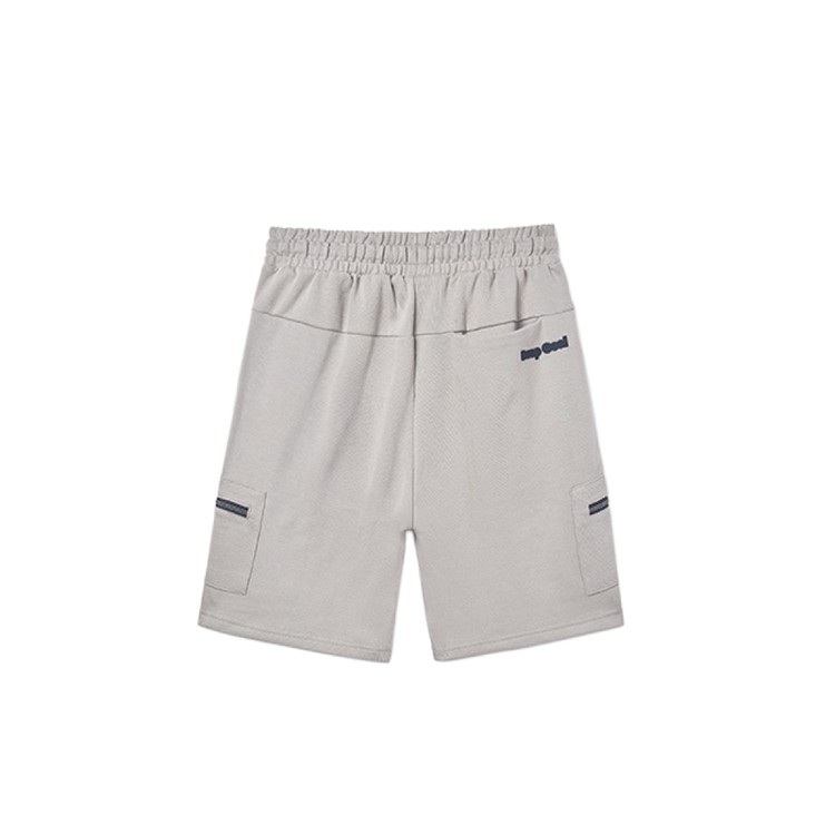 MAYORAL Shorts grigio mélange con zip bambino