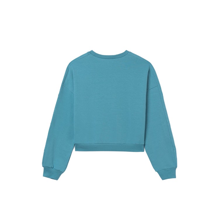 MAYORAL Felpa turchese con borchie bambina