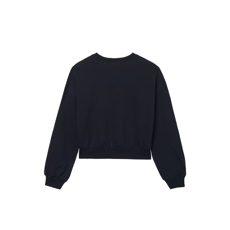 MAYORAL Felpa nera con borchie bambina