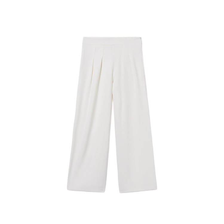 MAYORAL Pantaloni panna in crêpe bambina