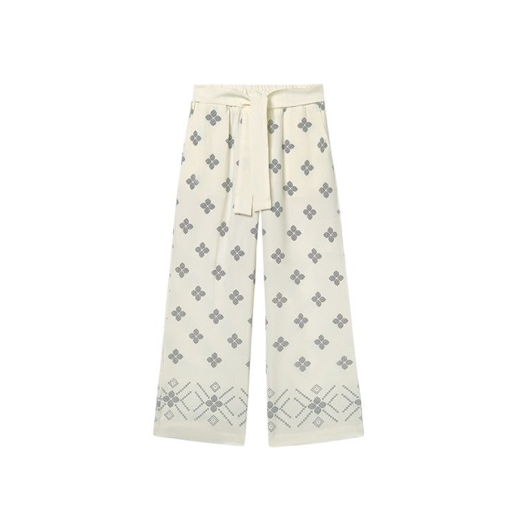 MAYORAL Pantaloni panna stampati bambina