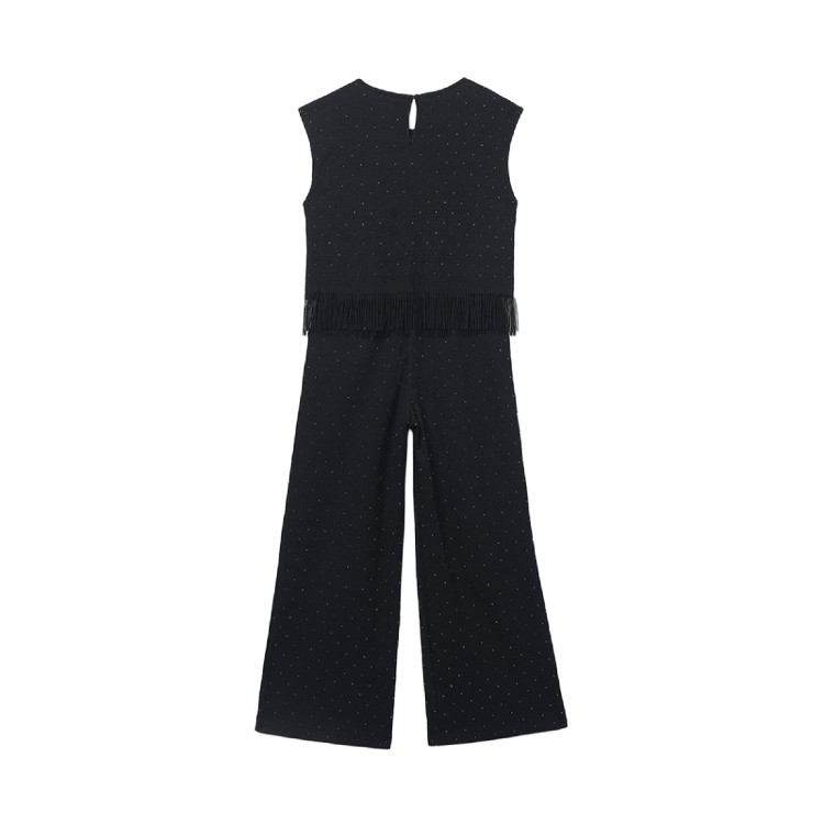 MAYORAL Completo nero top e pantalone bambina