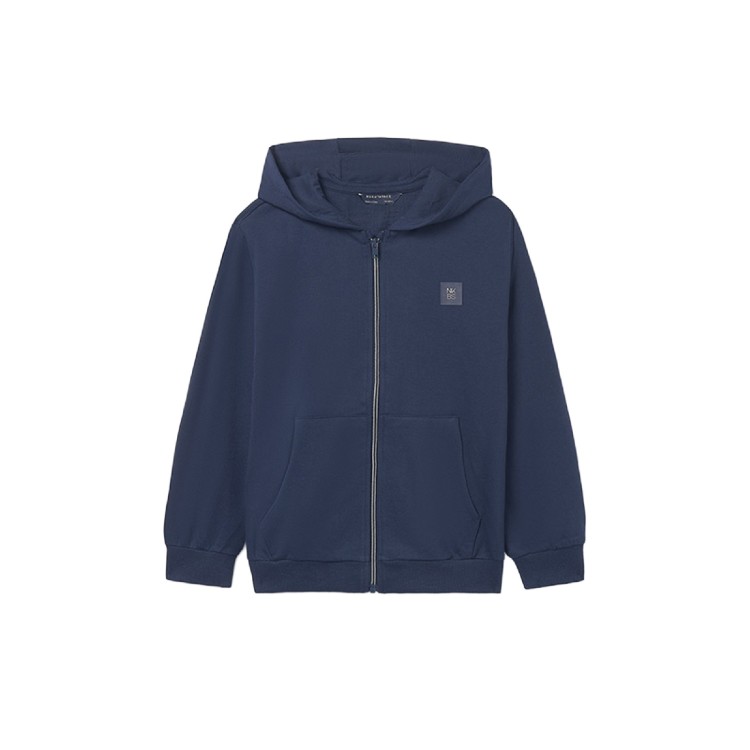 MAYORAL Felpa blu navy basic full-zip bambino