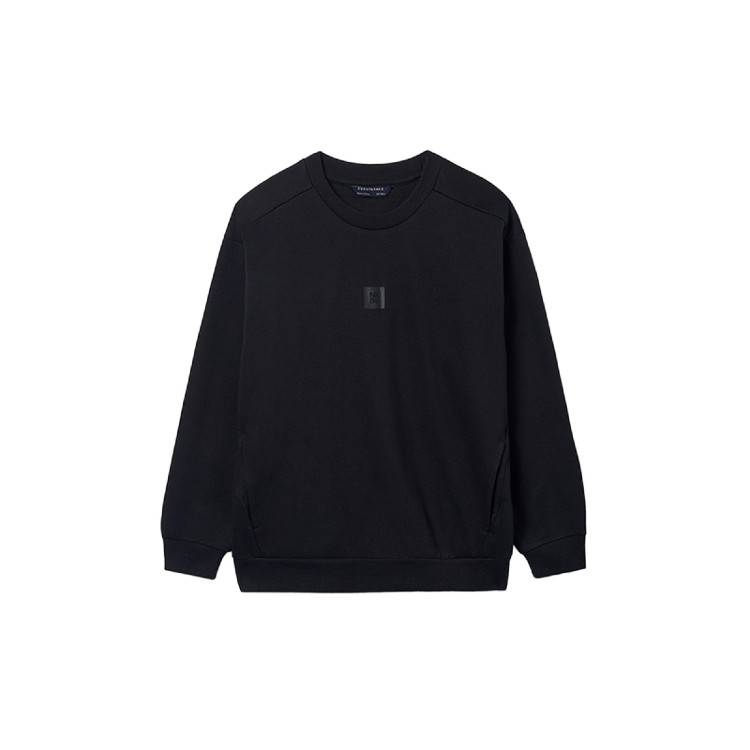 MAYORAL Felpa nera basic con tasche bambino