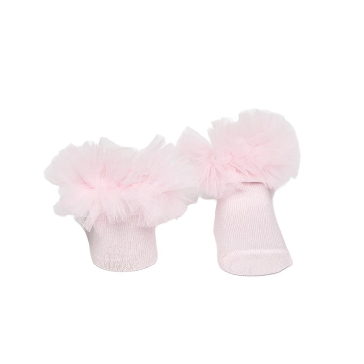 MAYORAL NEWBORN Set rosa cerchietto e calzini neonata