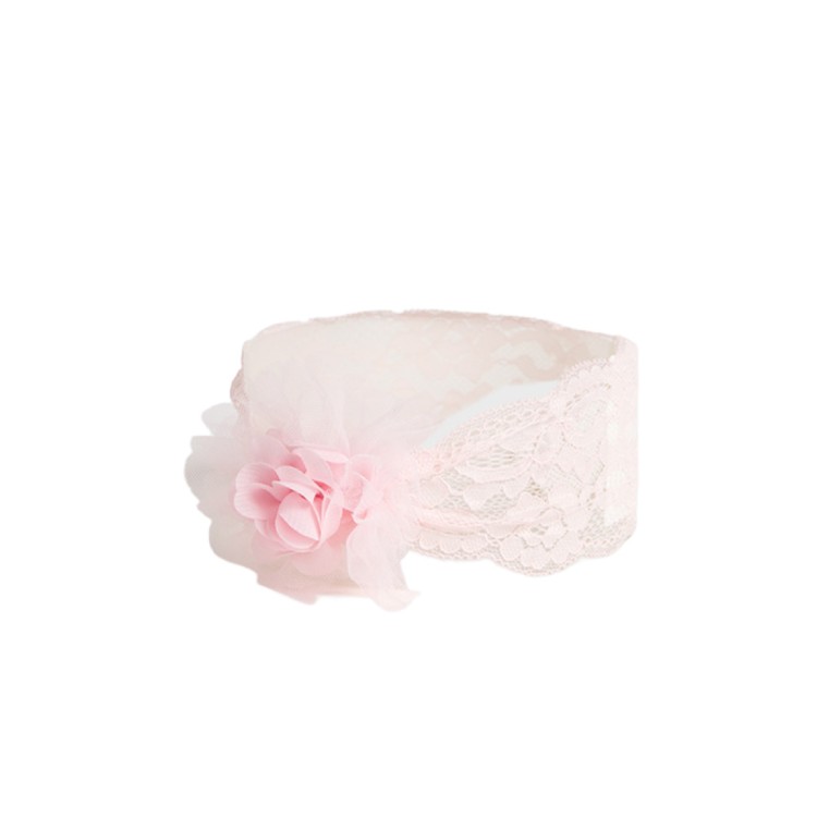 MAYORAL NEWBORN Set rosa cerchietto e calzini neonata