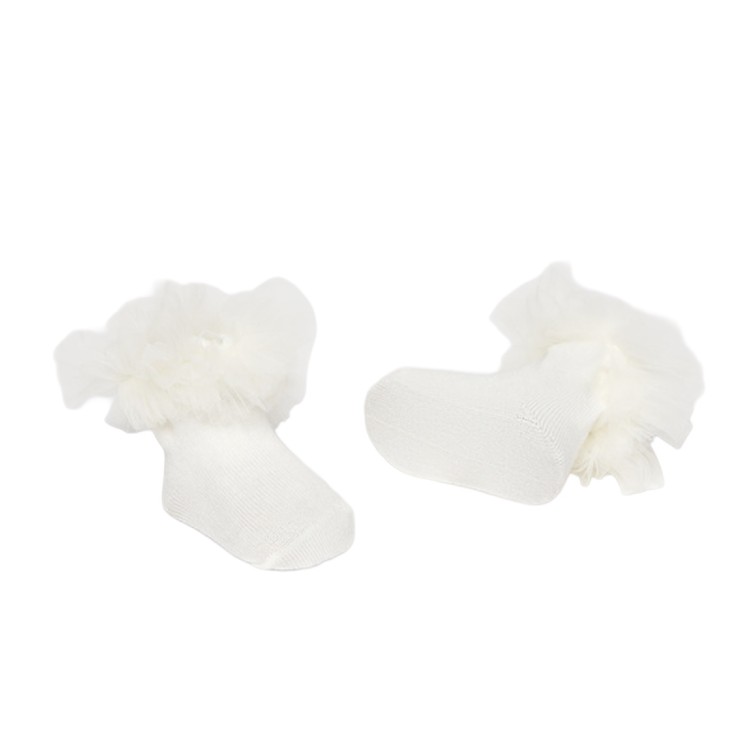 MAYORAL NEWBORN Set panna cerchietto e calzini neonata