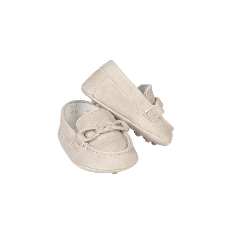 MAYORAL NEWBORN Mocassini beige neonato