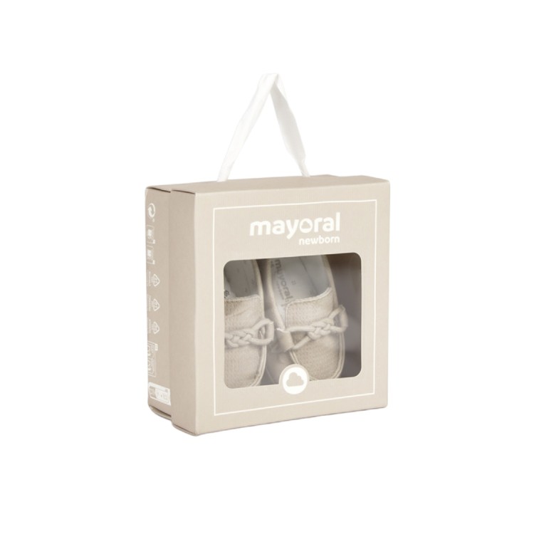 MAYORAL NEWBORN Mocassini beige neonato